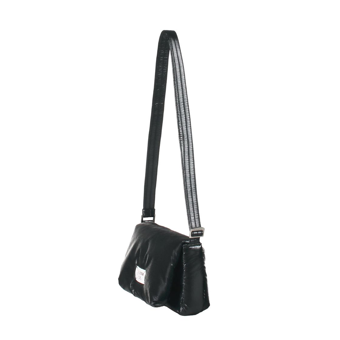 MNPLPDLCRBGLSBL MASMARULEZ mini ver. Plumpy daily cross bag_Glossy Black