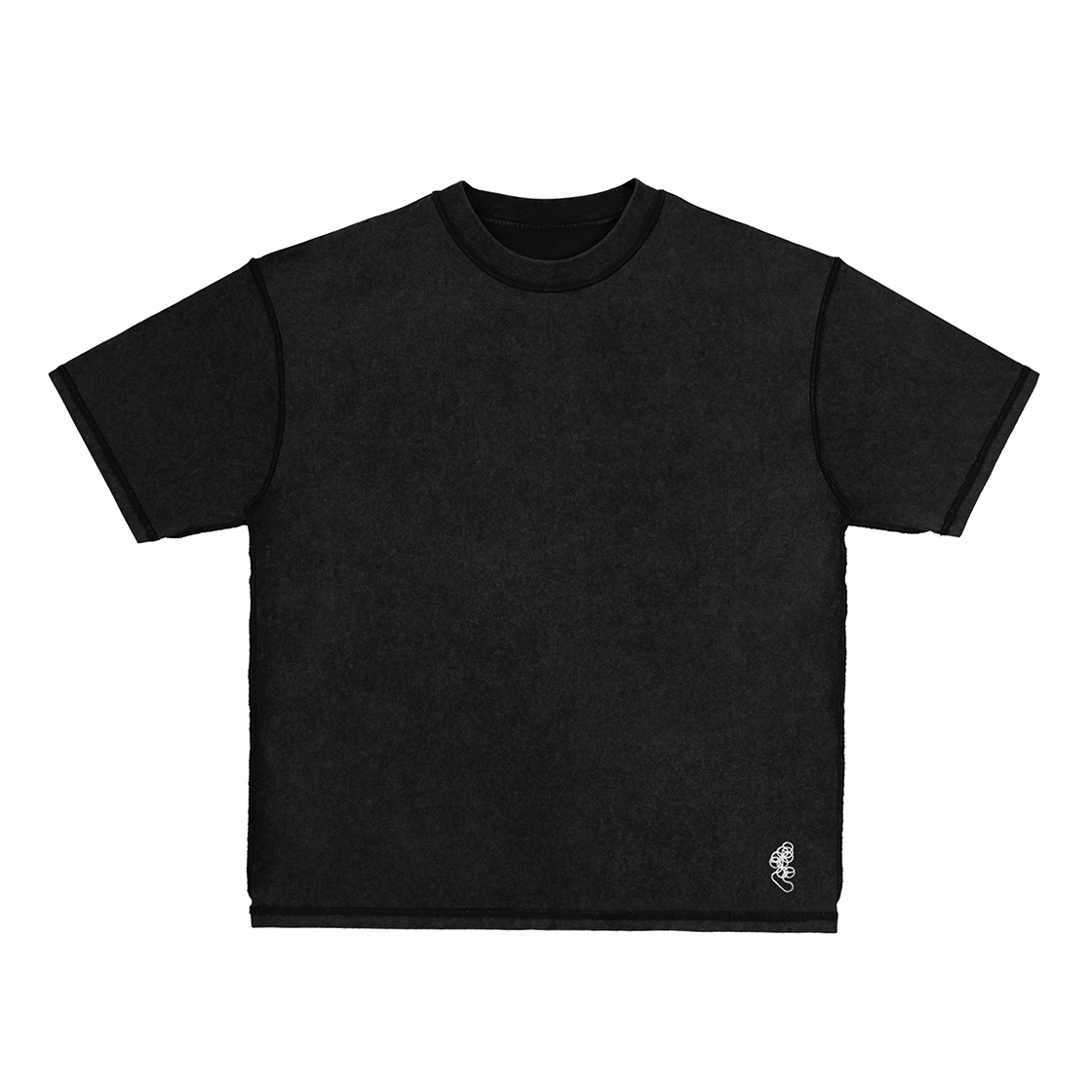 에러앤와이씨 임프린트 프로스트 티셔츠 검정(ERROR NYC Imprint Frost T shirts Black) - 2