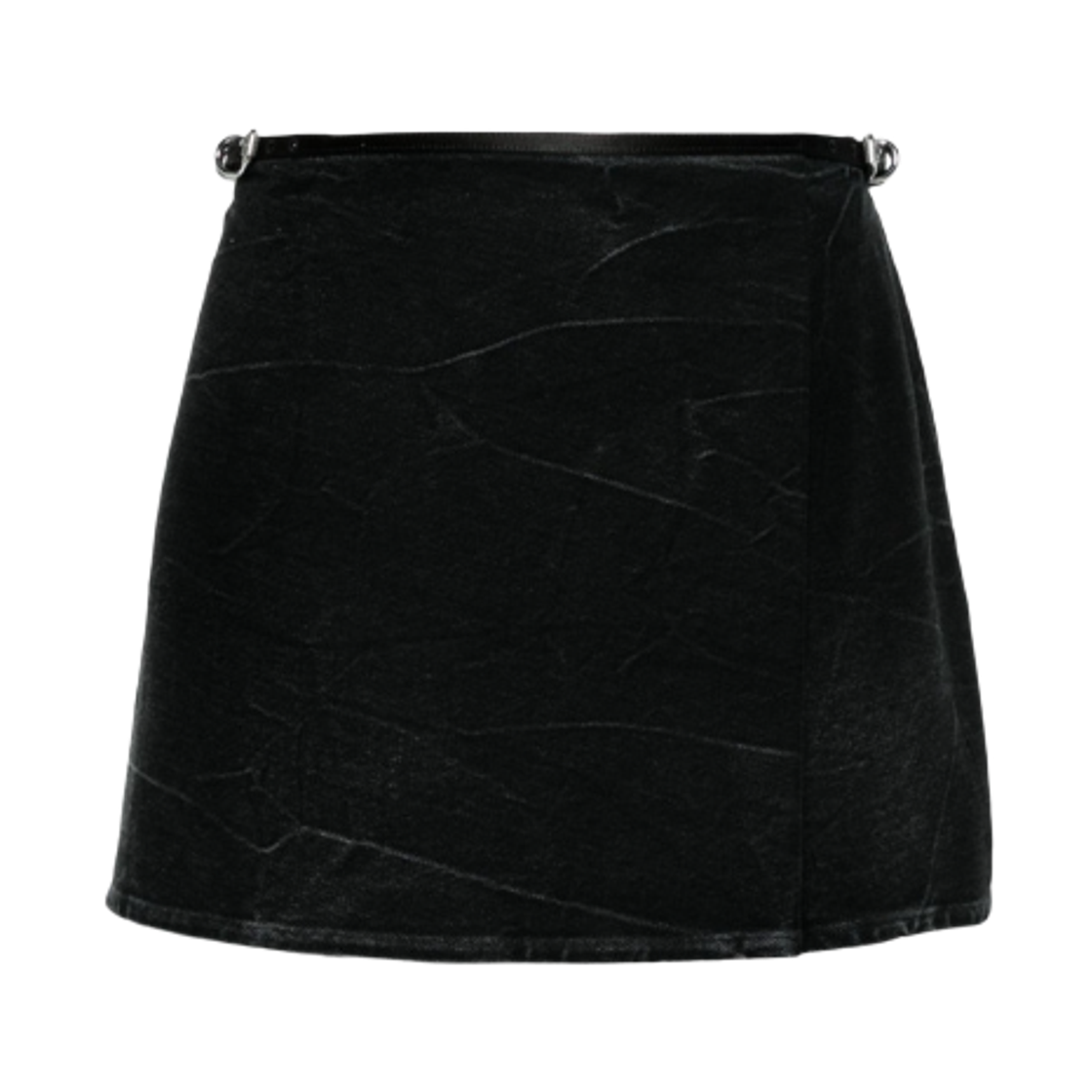 (W) 지방시 부아유 데님 미니 스커트 블랙((W) Givenchy Voyou Denim Mini Skirt Black)