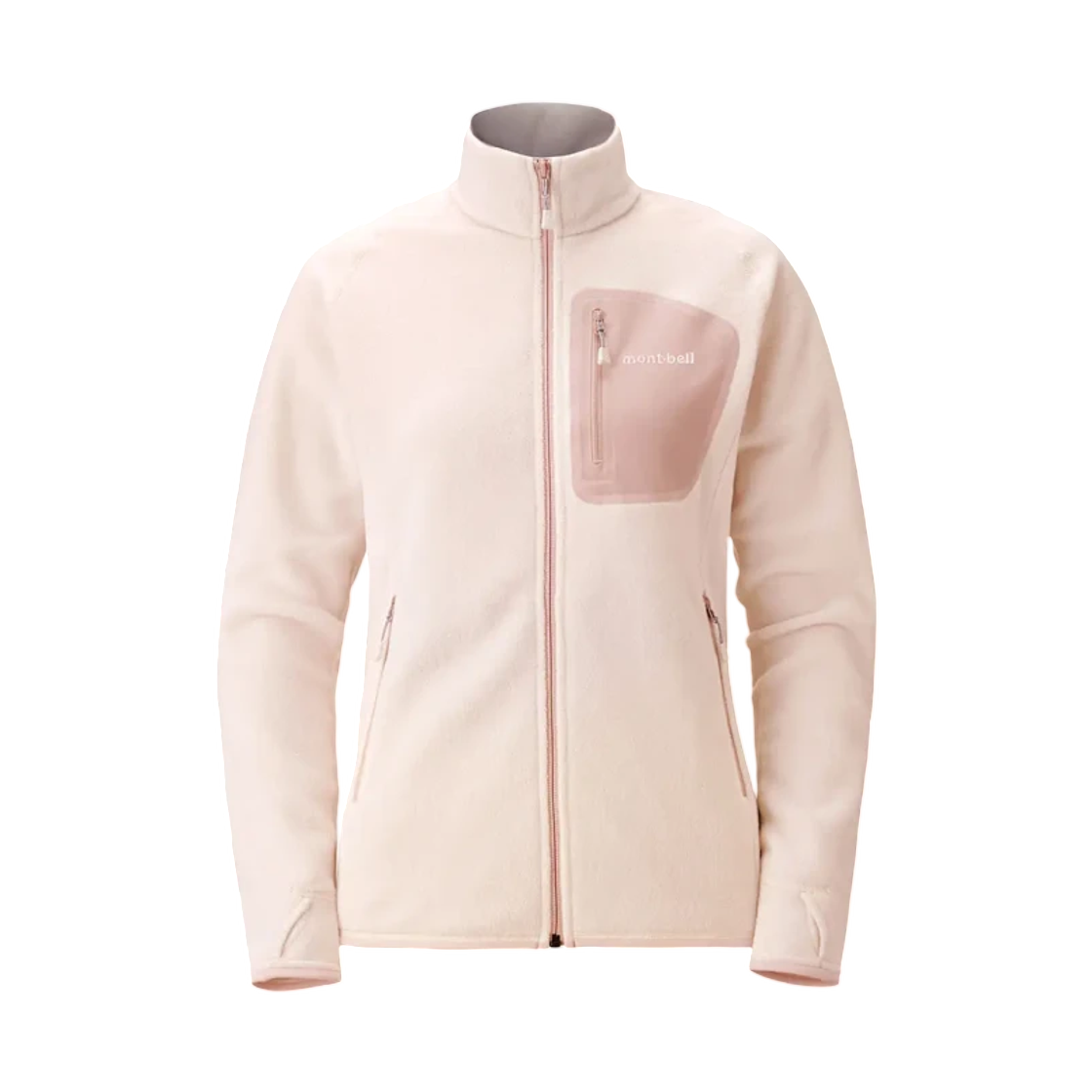 1106592 (W) Montbell Climaplus 100 Jacket Rose Mist