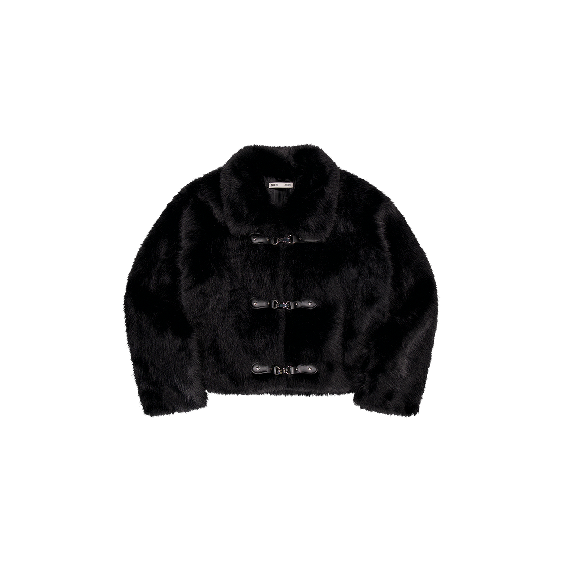 25NNFWOJKF001BK NIIER NOR Metal Toggle Fur Jacket Black