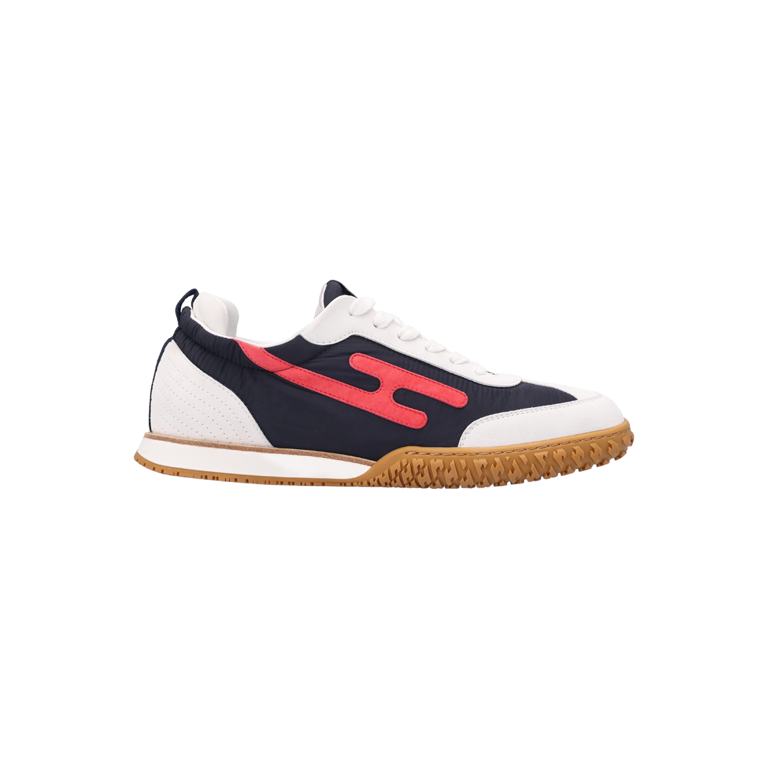 IT73MCTPLLU6 Hermes Jet Sneakers Fabric & Suede Marine Rouge Cinetique Blanc 39.5