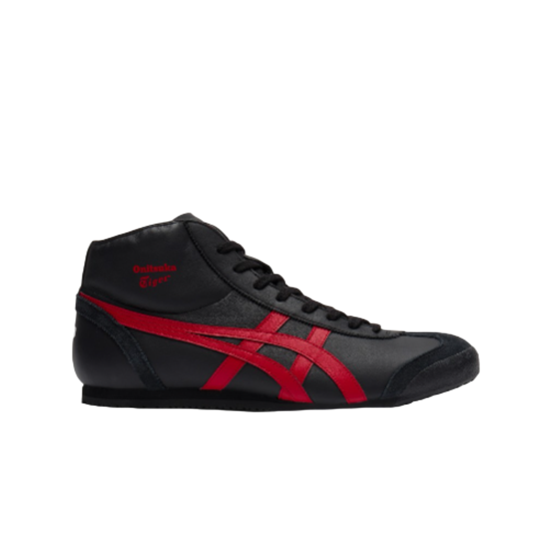 1183B577-001 Onitsuka Tiger Mexico Mid Runner Black Classic Red