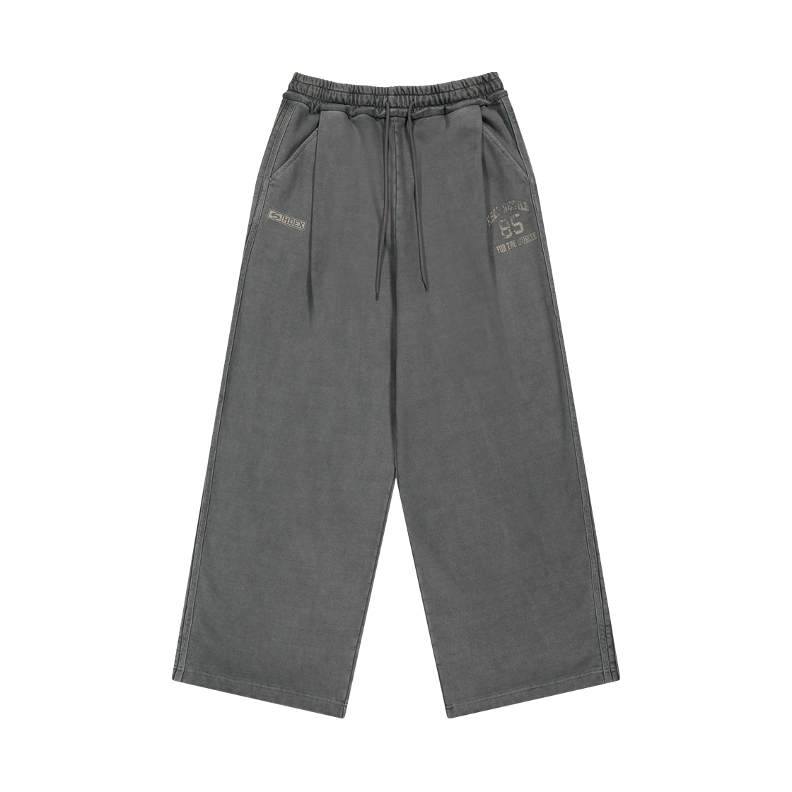 H253UOLMP060CH HDEX Pigment Wide Sweat pants Charcoal