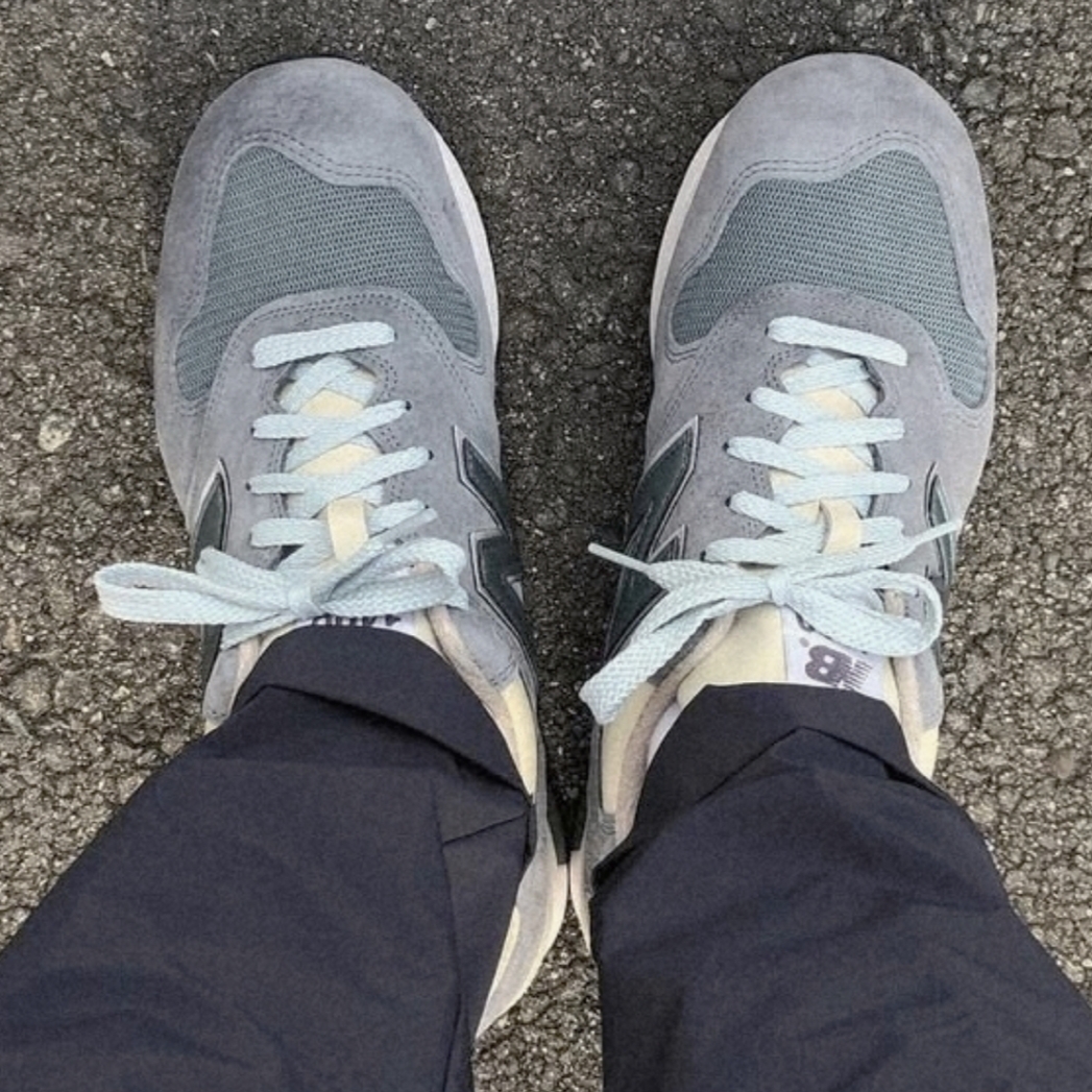 New Balance 1400 Made in USA Light Grey 착용 스타일