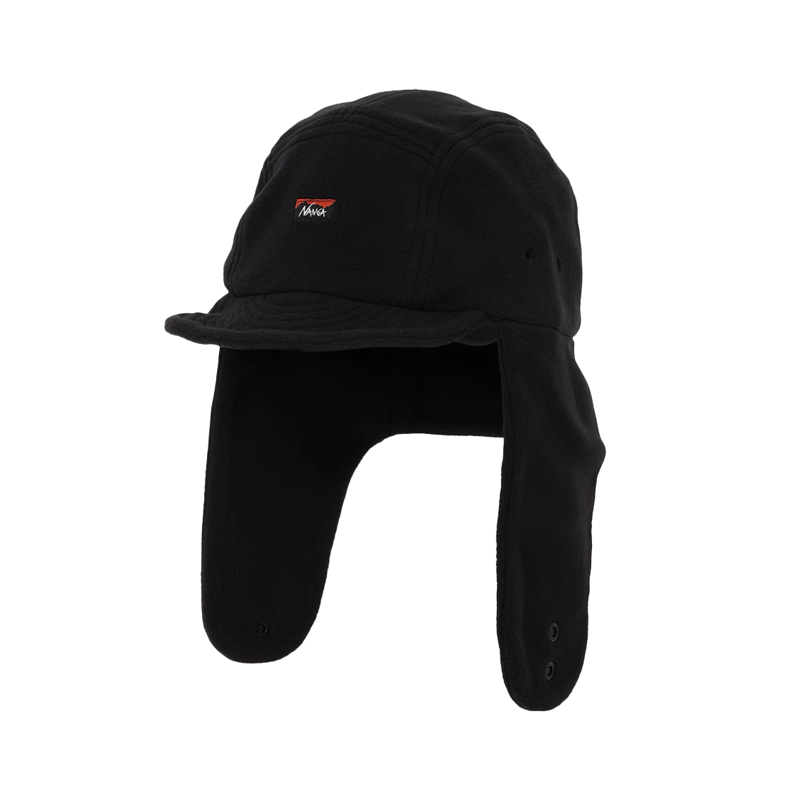난가 폴라텍 이어 플랩 캡 블랙 - 25FW(Nanga Polartec Ear Flap Cap Black - 25FW)