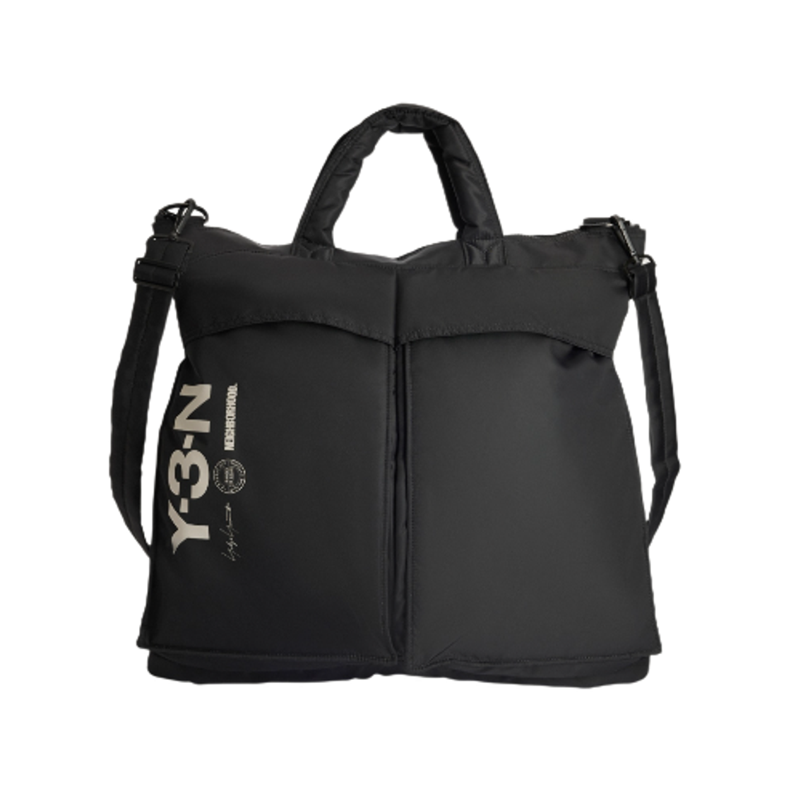 JX0054 Y-3 x Neighborhood Padded Tote Bag Black