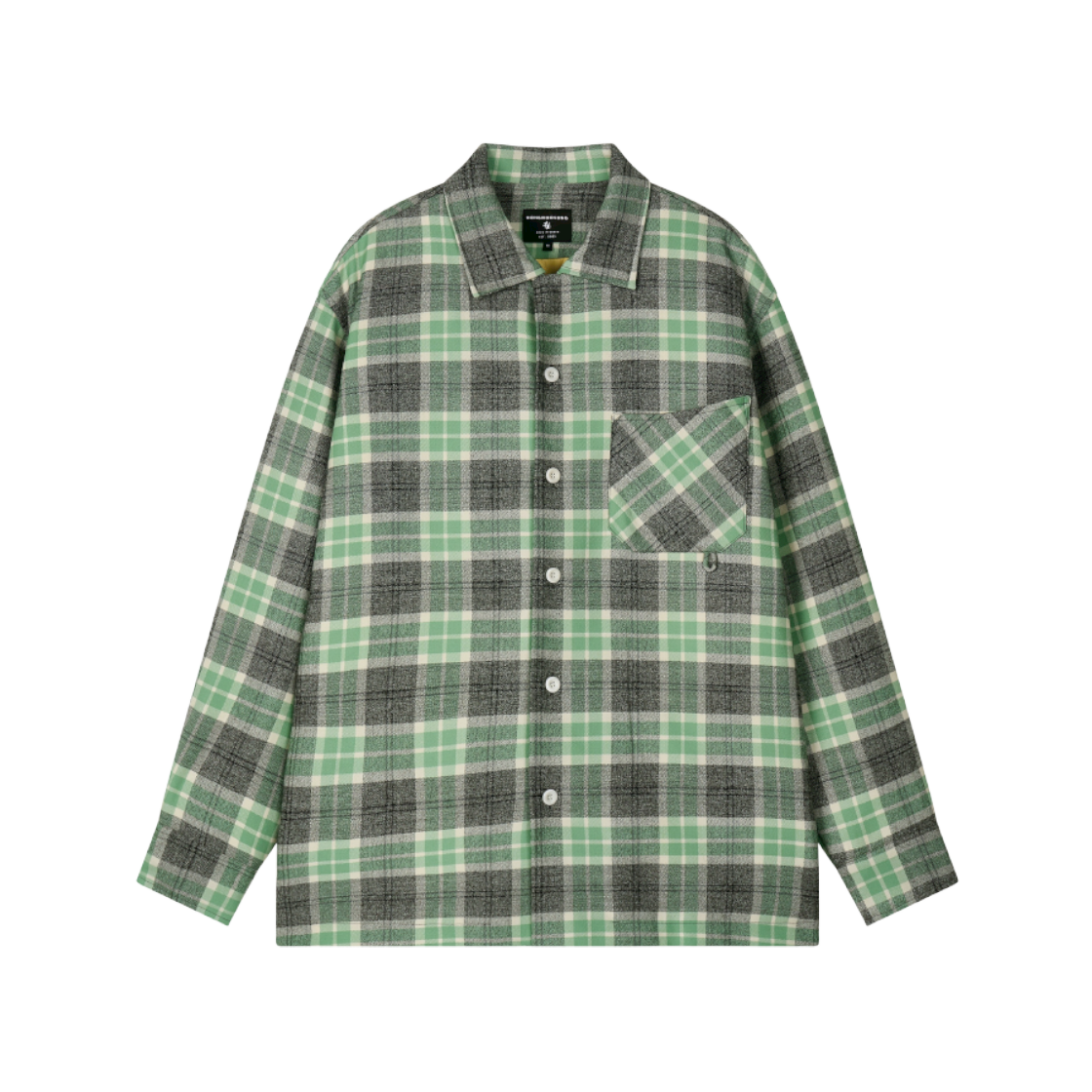홍우성 웨스턴 퀼티드 셔츠 그린(Hongwoosung Western Quilted Shirt Green)