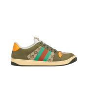 Gucci Screener Sneakers Beige Dark Brown