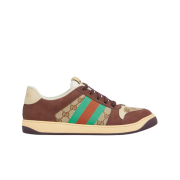 Gucci Screener Sneakers Beige Dark Brown