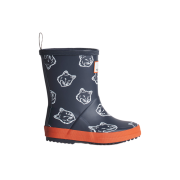 (Kids) Hunter x Maison Kitsune Fox Heads First Boots Night Sky Burnt Orange