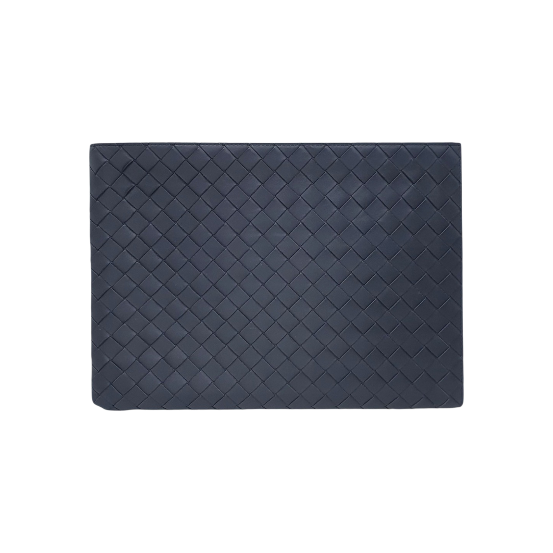 보테가 베네타 607479 네이비 레더 인트레치아토 클러치(Bottega Veneta Navy Leather Intrecciato Clutch)