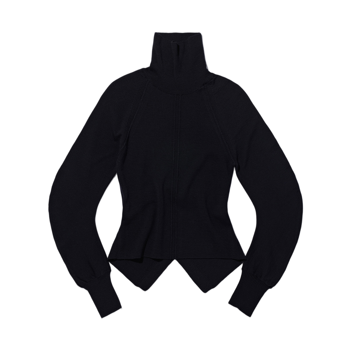 - (W) Mischief Cut Out Back Turtleneck Top Deep Navy