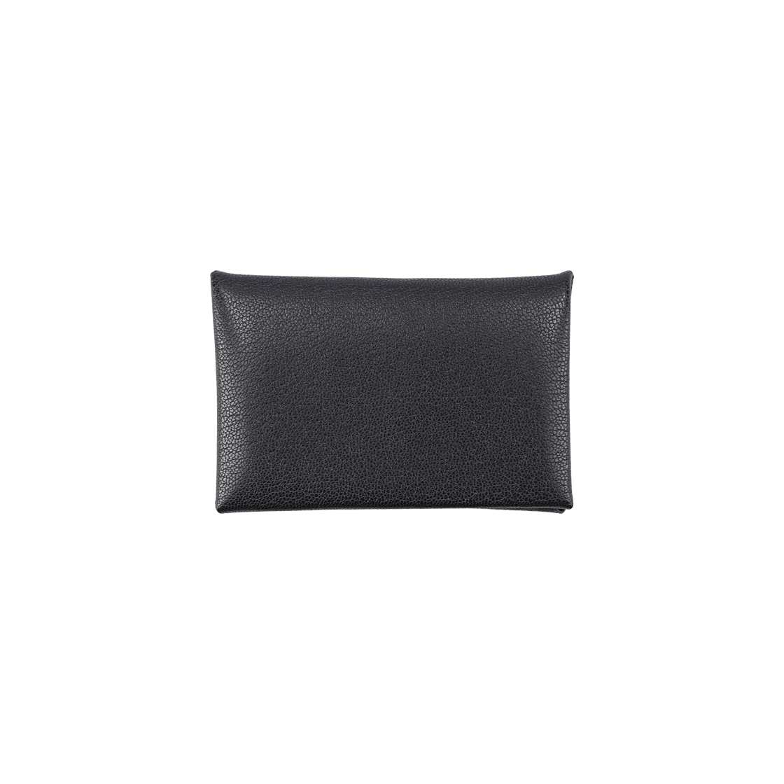 IT4UBB5IUOSV Hermes Calvi Duo Card Holder in Noir Goat Skin