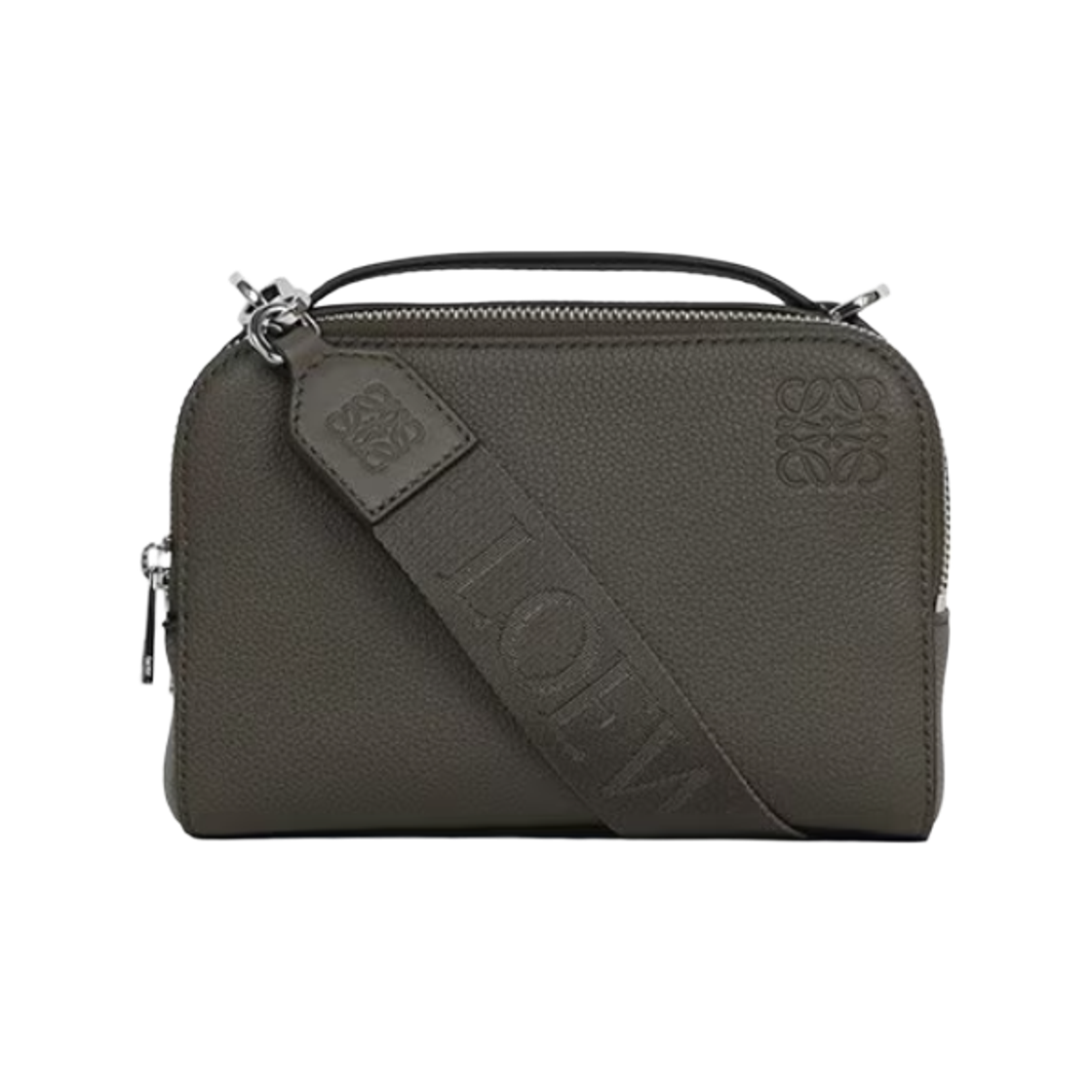 C660R41X01-4160 Loewe Mini Camera Crossbody Bag in Soft Grained Calfskin Khaki Green