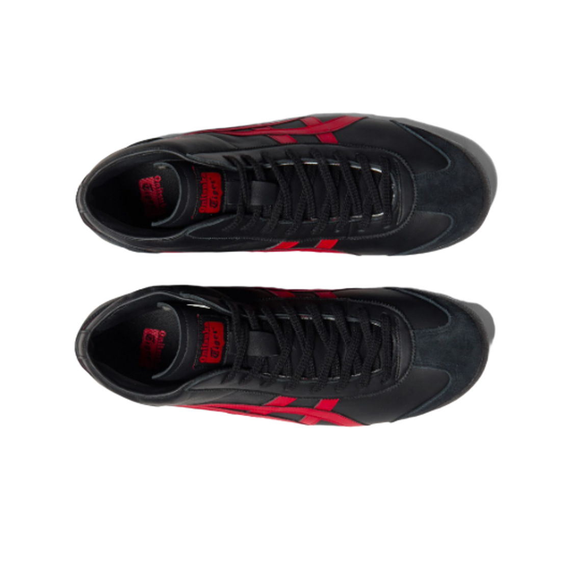 오니츠카 타이거 멕시코 미드 러너 블랙 클래식 레드(Onitsuka Tiger Mexico Mid Runner Black Classic Red) - 2