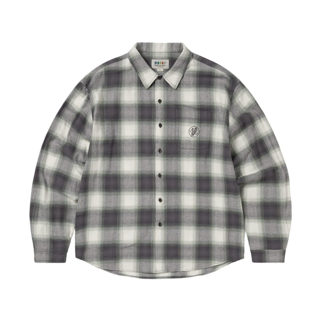 디스이즈네버댓 x 그레이트풀 데드 라이트닝 베어 플레이드 셔츠 퍼플(Thisisneverthat x Grateful Dead Lightning Bear Plaid Shirt Purple) - 1