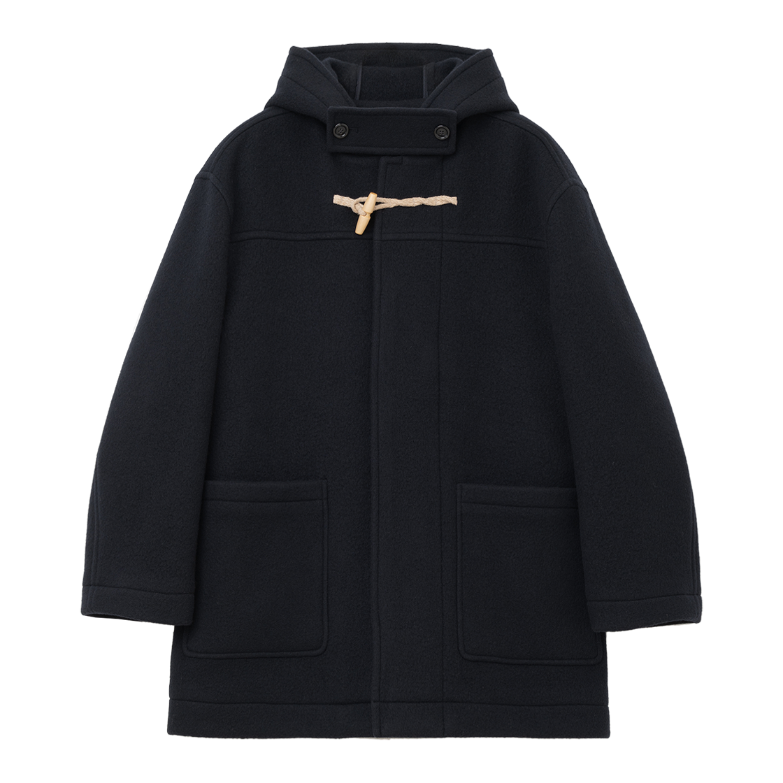 UB2599CT252MDV Uniform Bridge Oversized Wool Duffle Coat Dark Navy