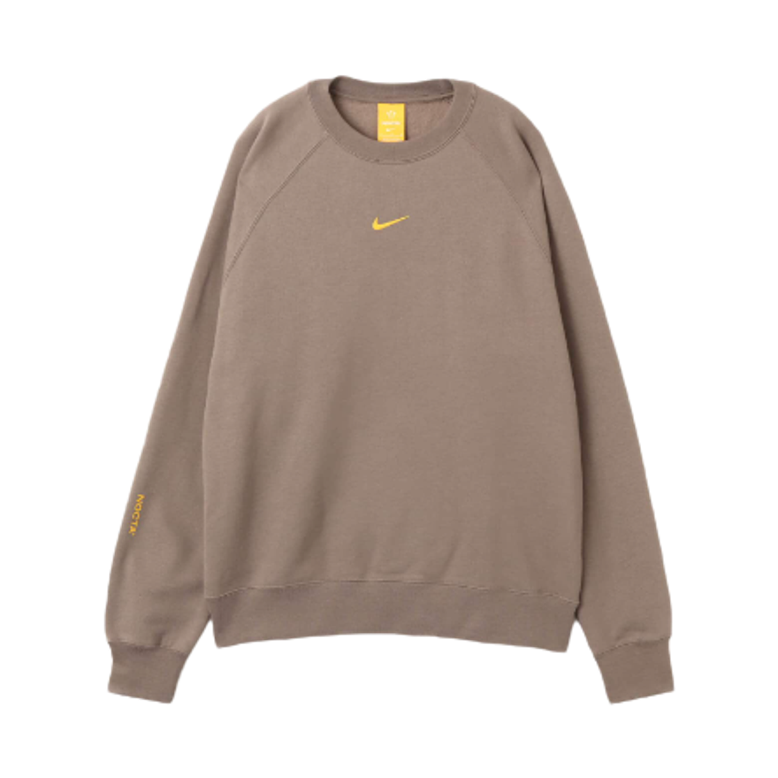 나이키 x 드레이크 녹타 플리스 CS 크루 올리브 그레이 옐로우 오커 - 아시아