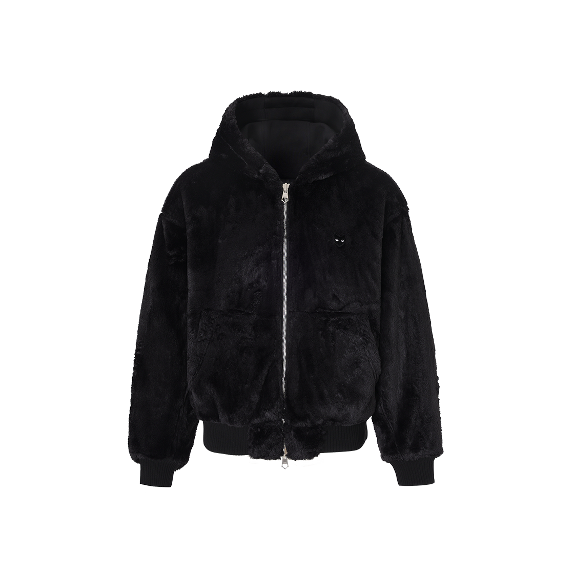 SH5JP815BK SONGZIO ZZERO Reversible Fur Hood Zip Up Black