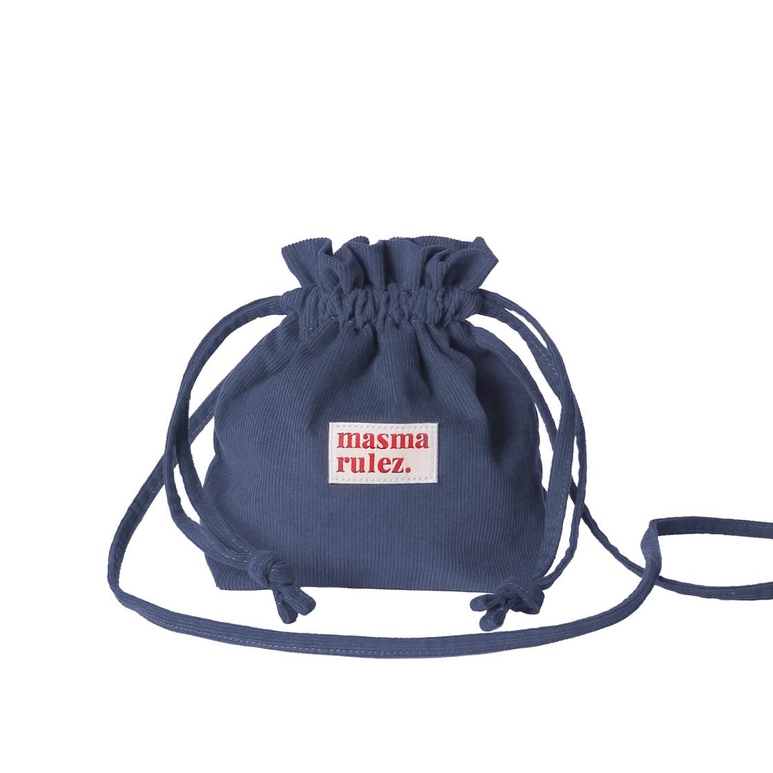 STCRBCDDTBL Masmarulez String Cross Bag Corduroy Dusty Blue