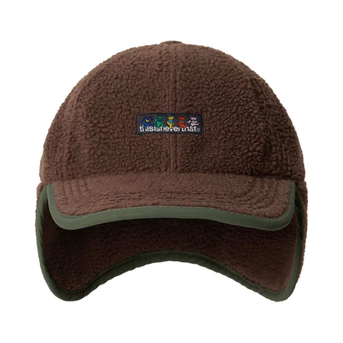디스이즈네버댓 x 그레이트풀 데드 플리스 이어플랩 캡 브라운(Thisisneverthat x Grateful Dead Fleece Earflap Cap Brown) - 2