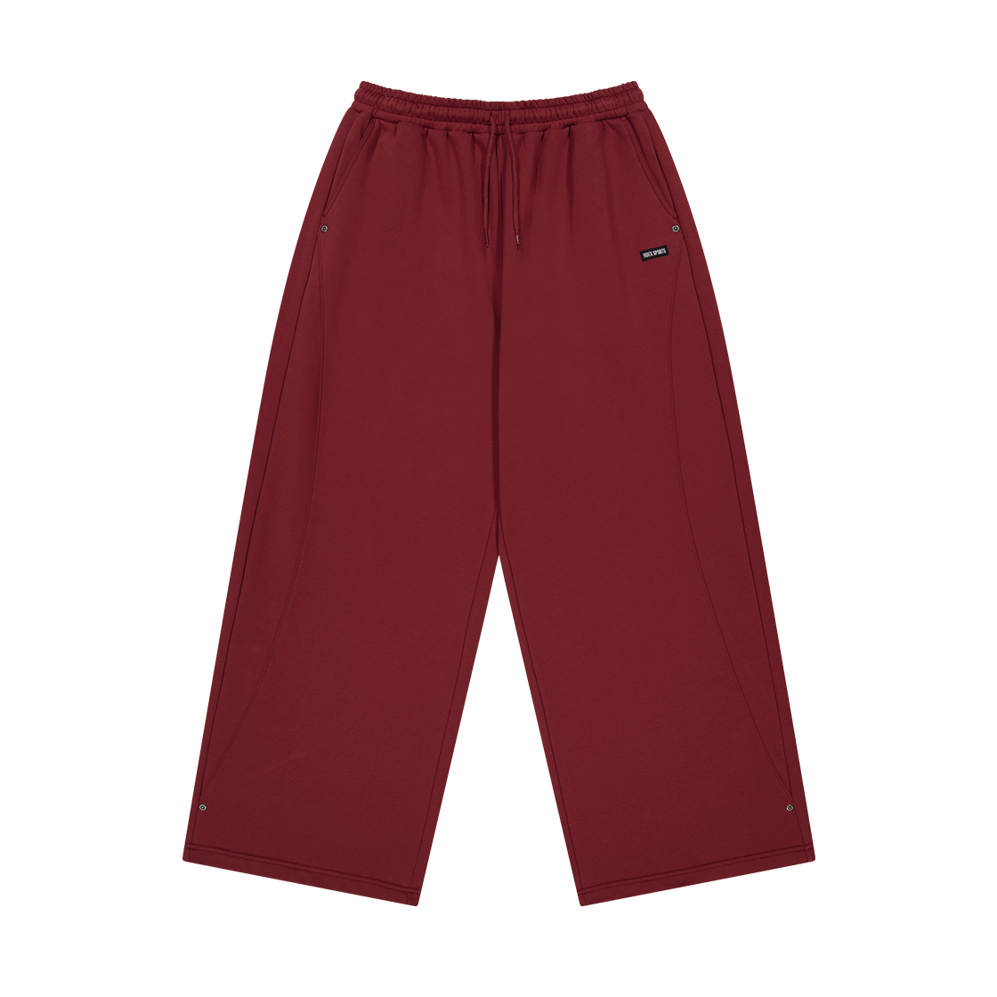 H253URLMP05CRD HDEX Curve Rivet Sweat pants Cherry Red