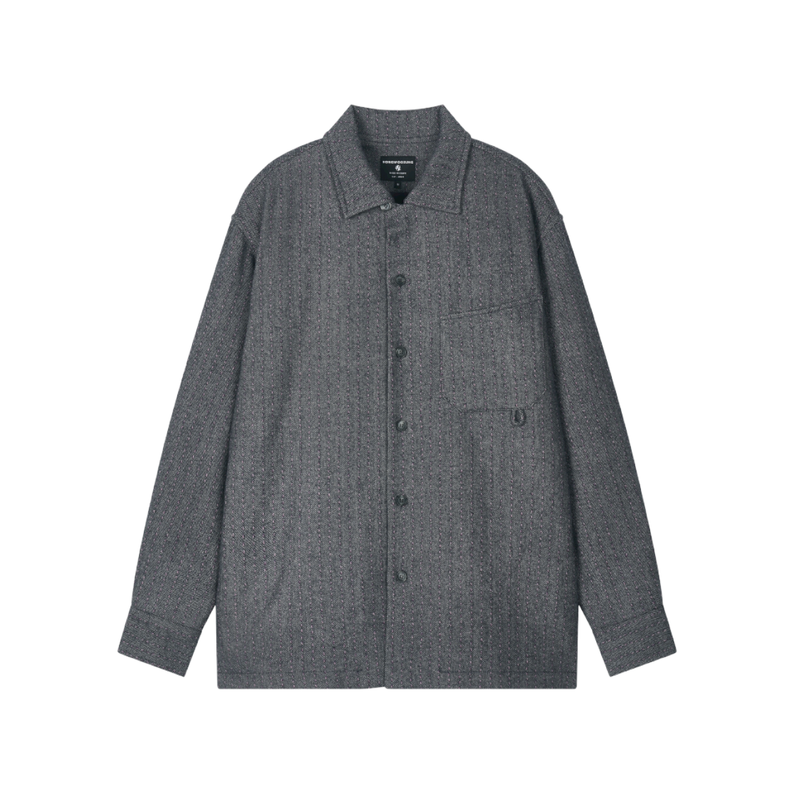 홍우성 웨스턴 퀼티드 셔츠 차콜(Hongwoosung Western Quilted Shirt Charcoal)