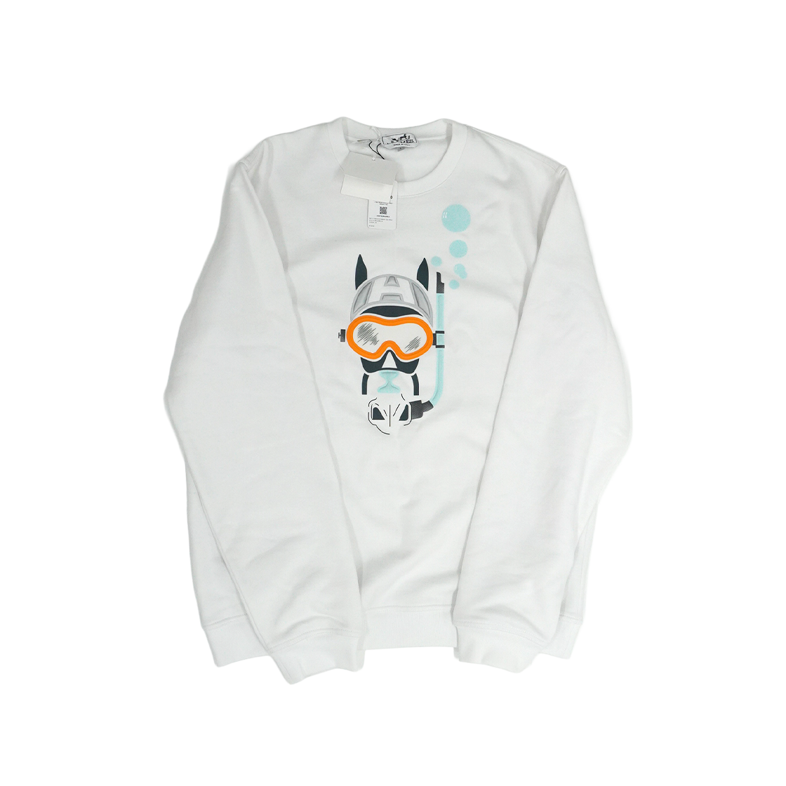 ITOV2URSE69R Hermes Scub'H Crewneck Sweater White L