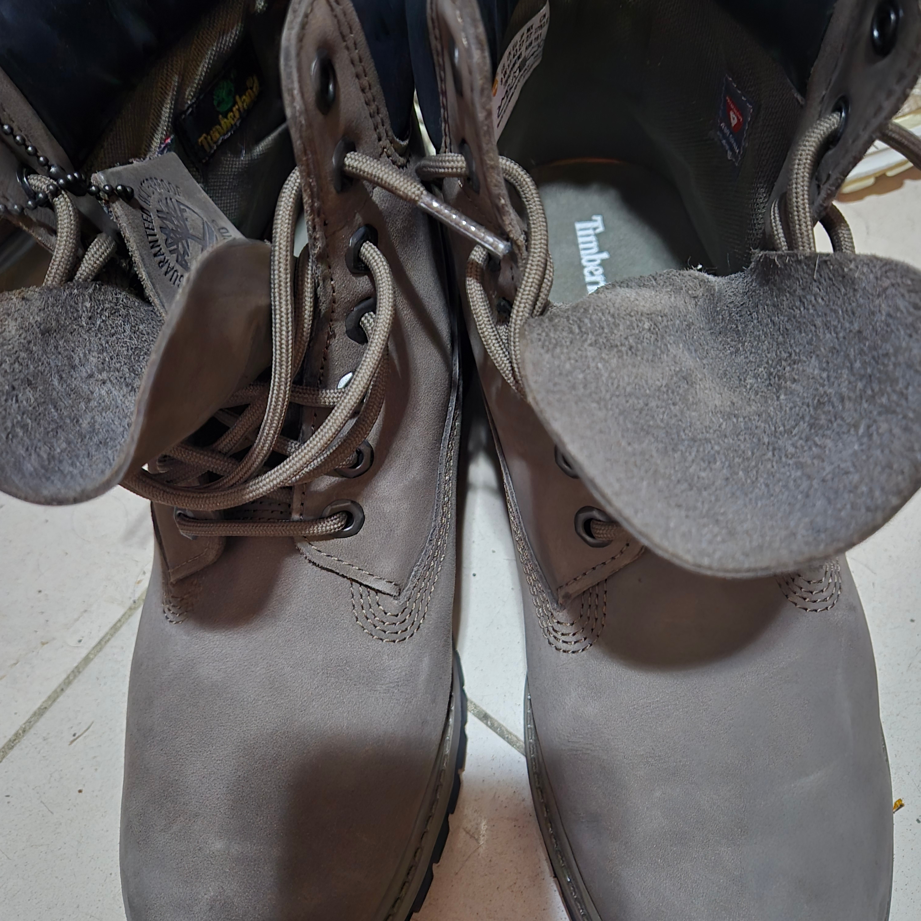 Timberland Premium 6 inch Waterproof Boot Dark Brown - Wide 착용 스타일