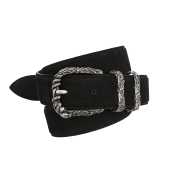 [더블적립]Farfromwhat Far Suade Belt_black