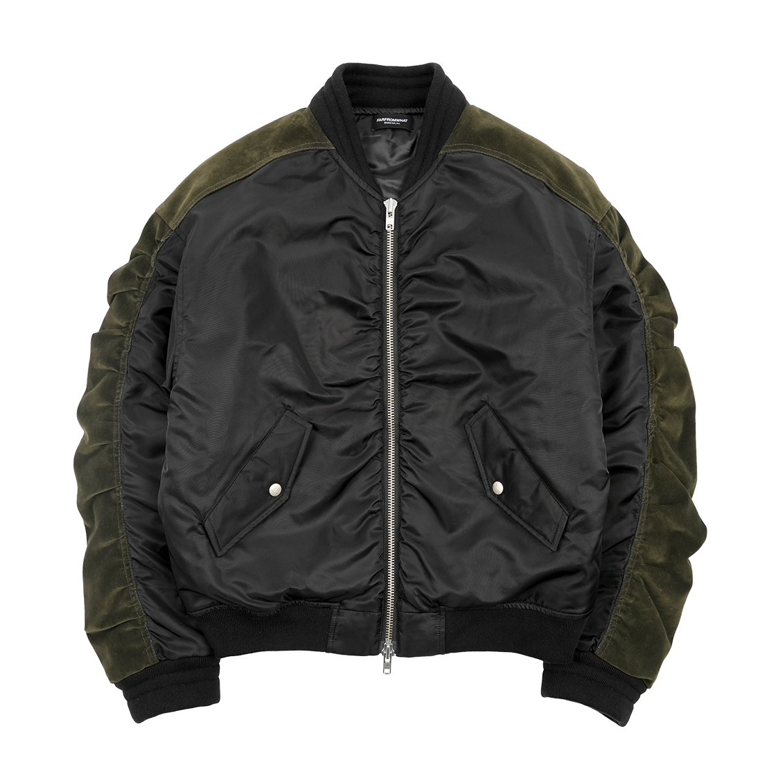 [더블적립]파프롬왓 파 백라인 콘트라스트 봄버([더블적립]Farfromwhat Far Backline Contrast Bomber)