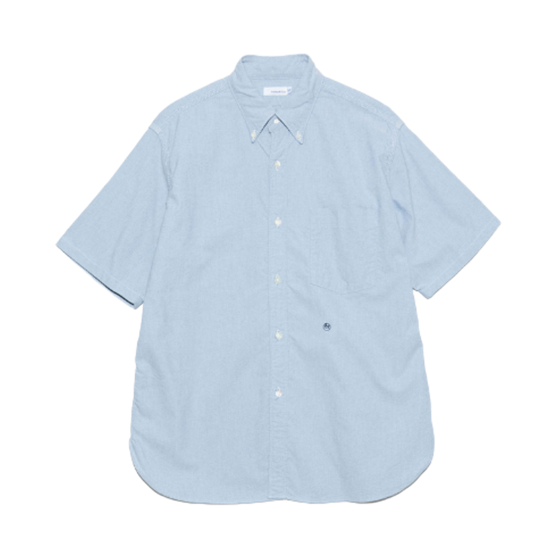 SUGS404 Nanamica Button Down Wind S/S Shirt Grayish Navy