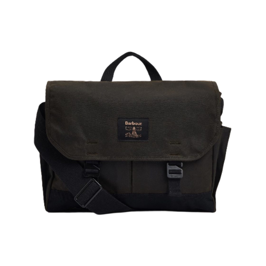 UBA0719OL71 Barbour Field Waxed Satchel Olive