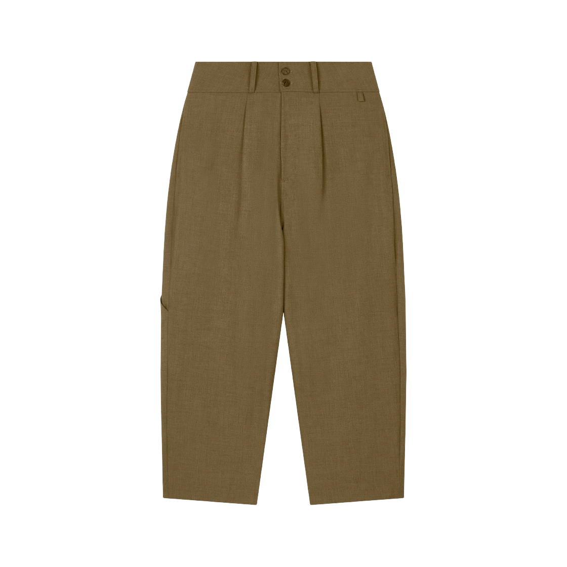 홍우성 툴백 와이드 트라우저 카키 브라운(Hongwoosung Toolback Wide Trousers Khaki Brown)