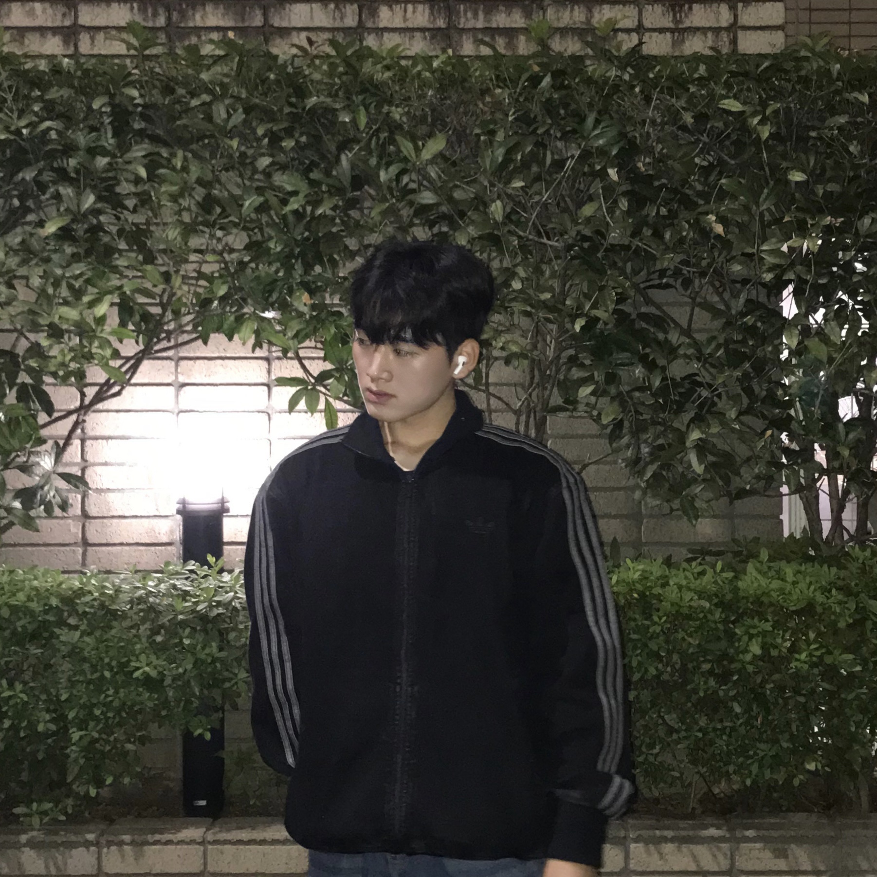Adidas Adicolor Denim Firebird Track Top True Black Denim  - US Sizing 착용 스타일