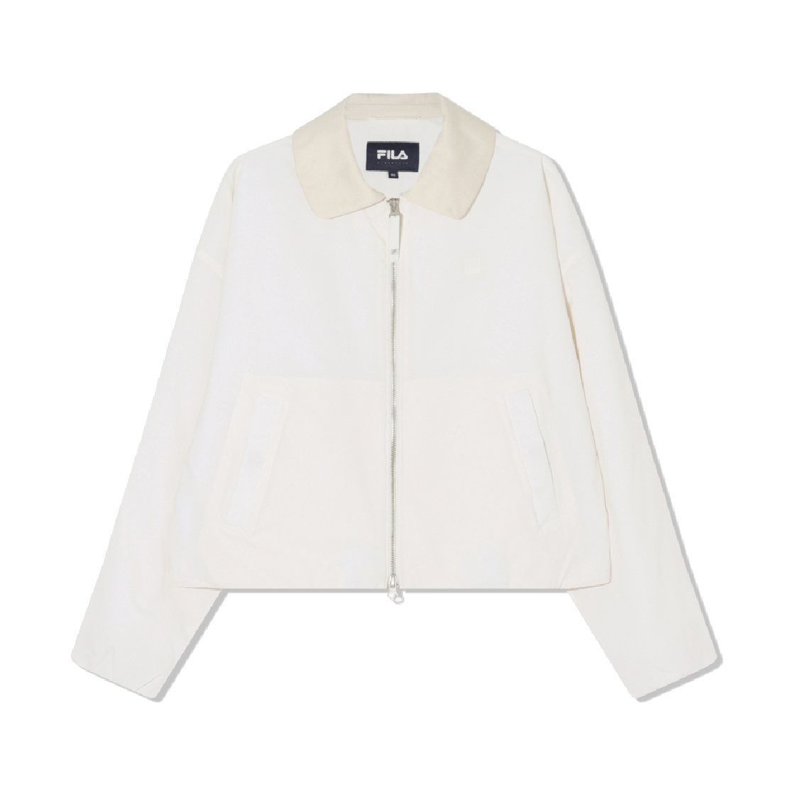 1100FS254JK01F002175 [6% 적립] FILA Women Flat Collar Padded Jacket Ivory