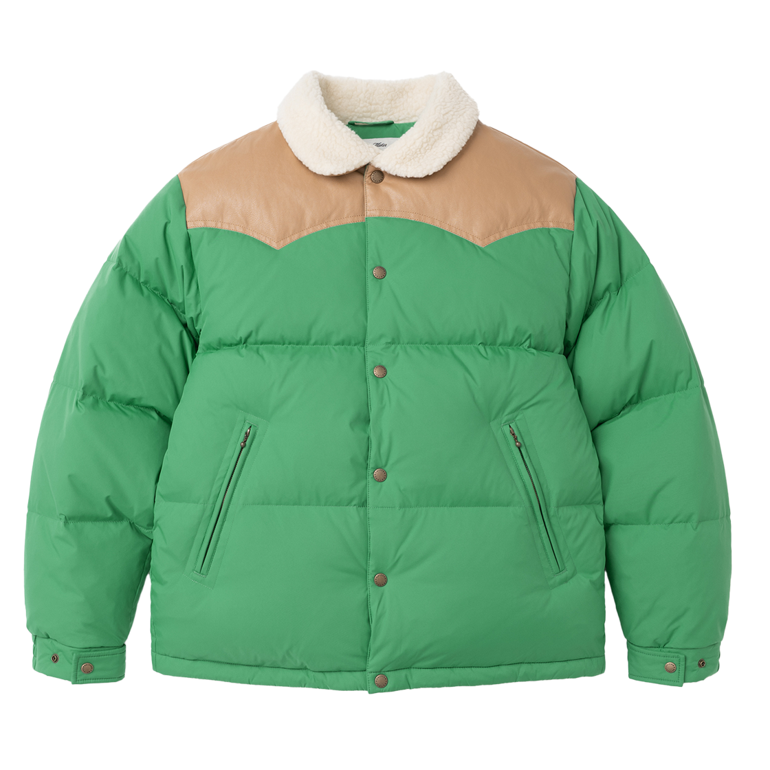 UB2599DW202MGN Uniform Bridge Shearling Western Down Jacket Green