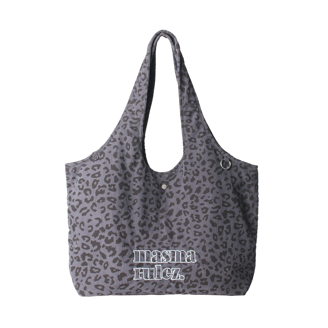 LSFECSDBLPMVBL Masmarulez Loose fit big shoulder bag_Leopard mauve blue