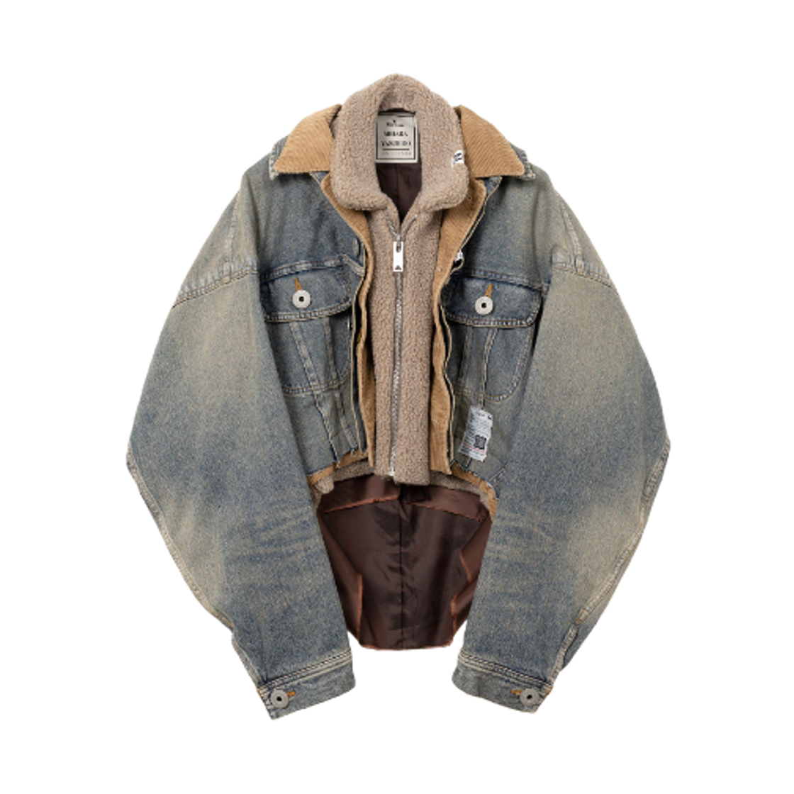 (W) 메종 미하라 야스히로 트리플 레이어드 데님 자켓 인디고((W) Maison Mihara Yasuhiro Triple Layered Denim Jacket Indigo)
