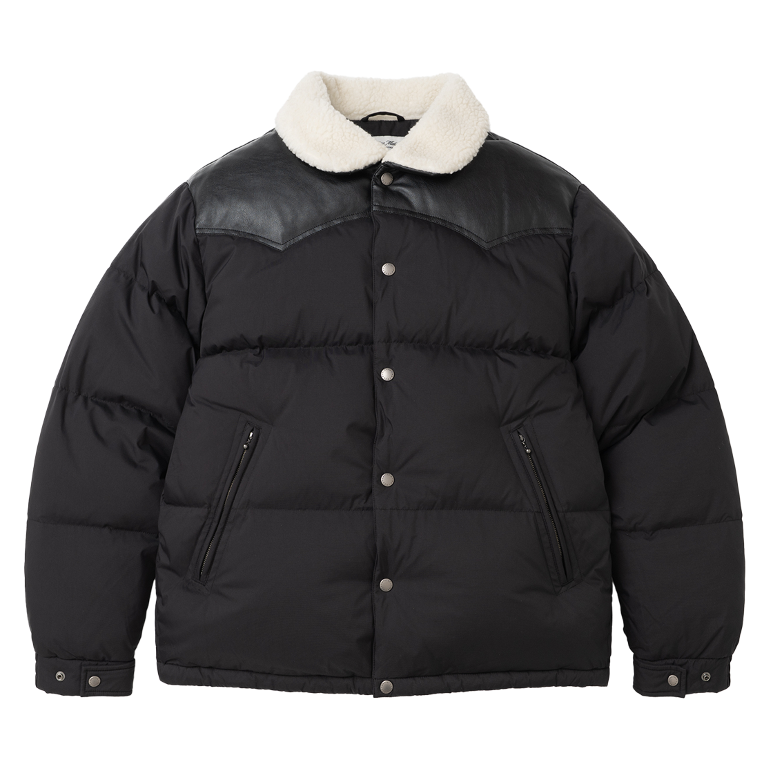 UB2599DW202MBB Uniform Bridge Shearling Western Down Jacket Black