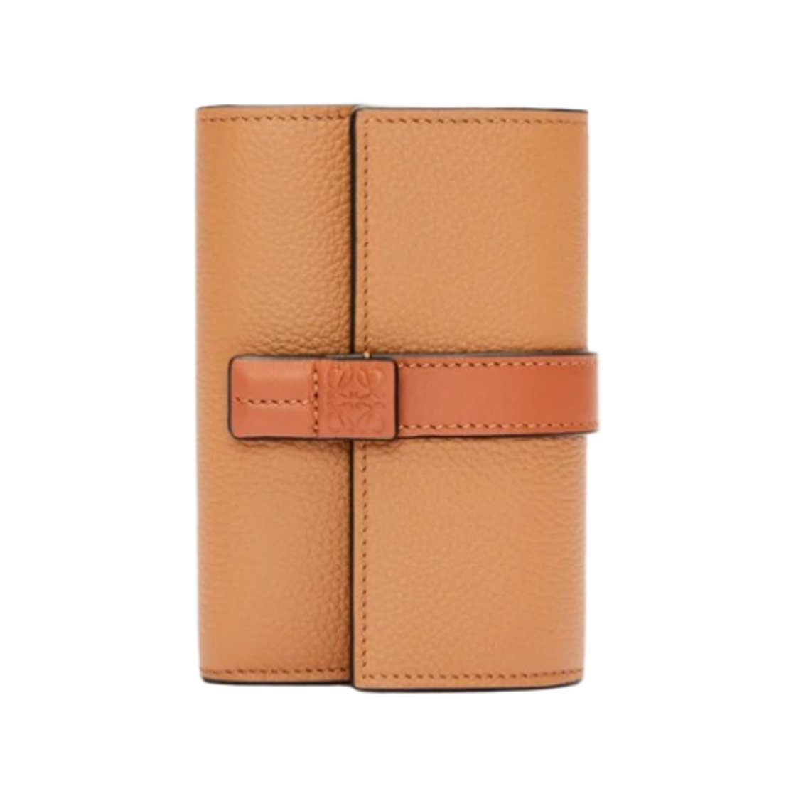 C660S86X04-0608 Loewe Small Vertical Wallet in Soft Grained Calfskin Toffee Tan