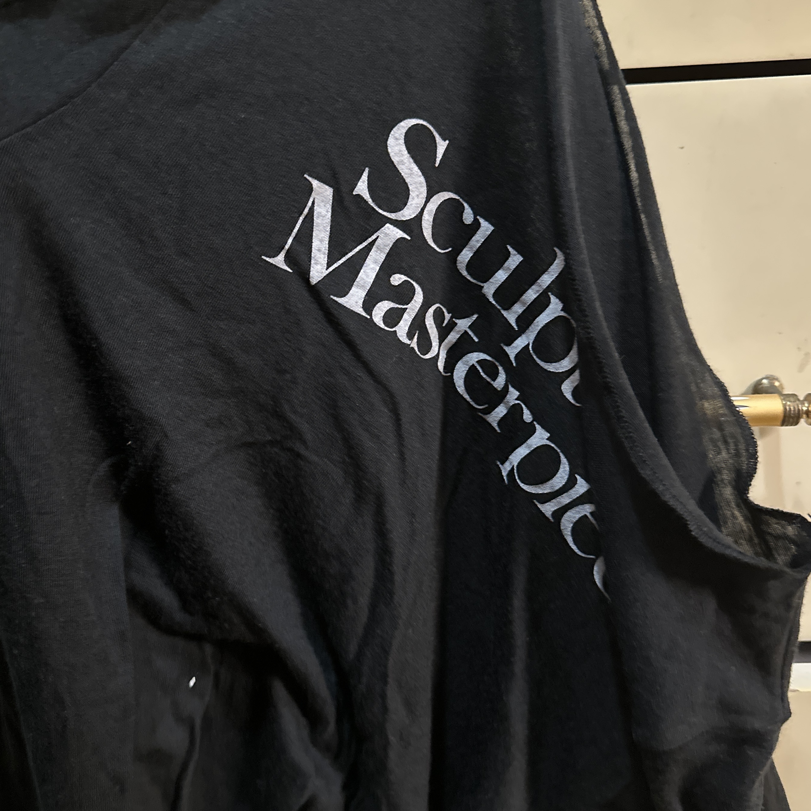 (W) Sculptor Masterpiece Sheer Top Black 착용 스타일