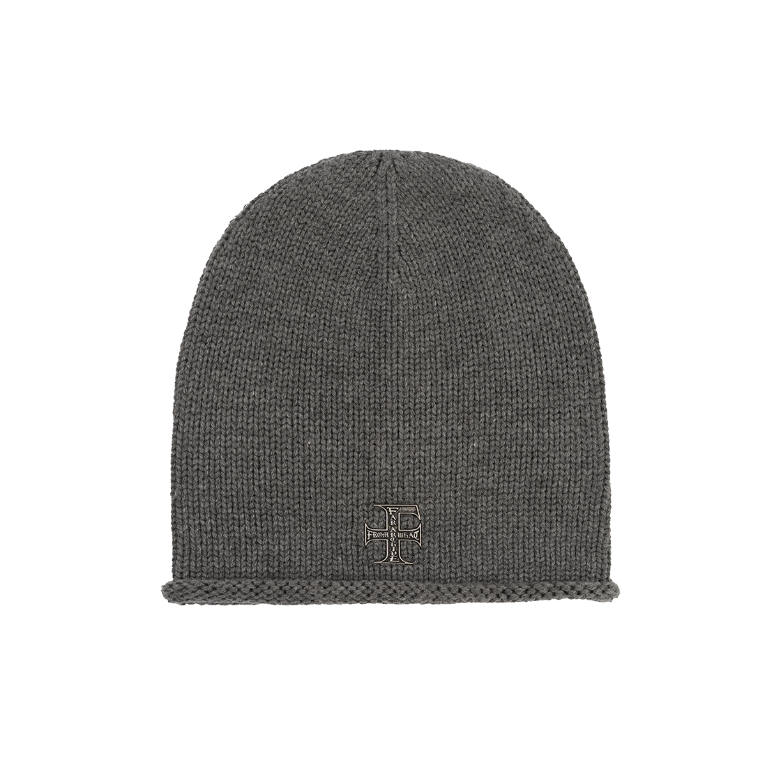파프롬왓 파 스몰 에프 참 비니_그레이(Farfromwhat Far Small F Charm Beanie_Gray)