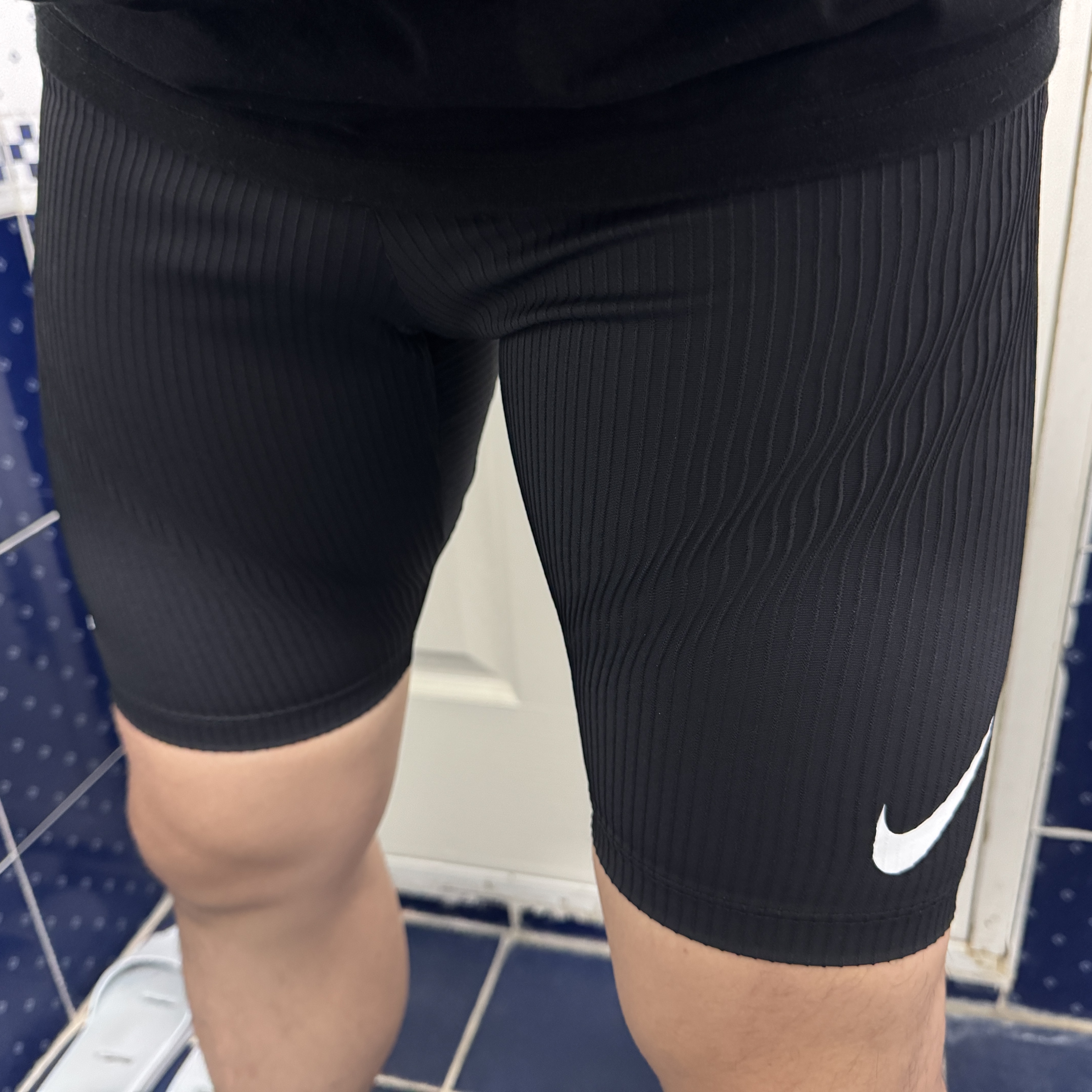 Nike Dri-Fit ADV Aeroswift Running Half Tights Black - Asia 착용 스타일