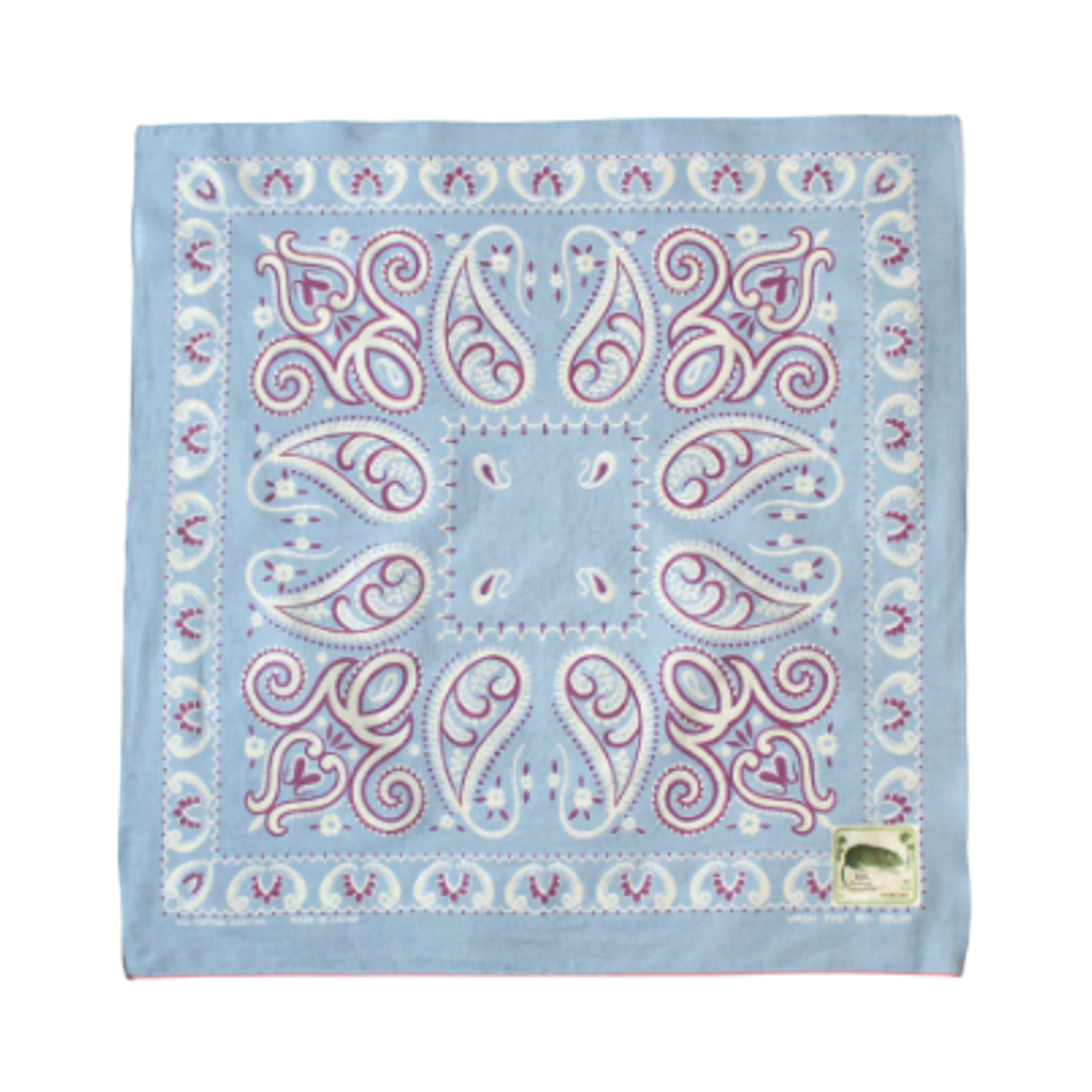 K2508BA501 Kapital Fastcolor Selvedge Bandana Sambo Paisley 20X20 Saxophone