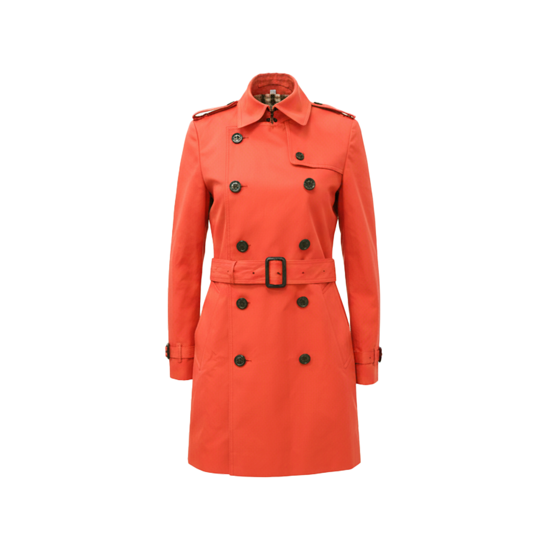 ITJJL92JBV3B Burberry Red Kensington Trench Coat