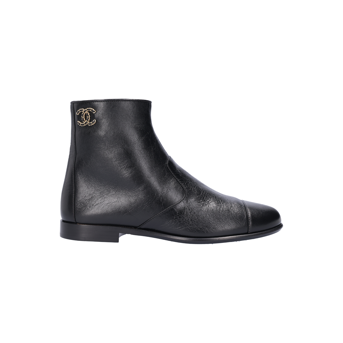샤넬 G38076 모나코 앵클 부츠 카프스킨 블랙 35 | Chanel Vintage | KREAM