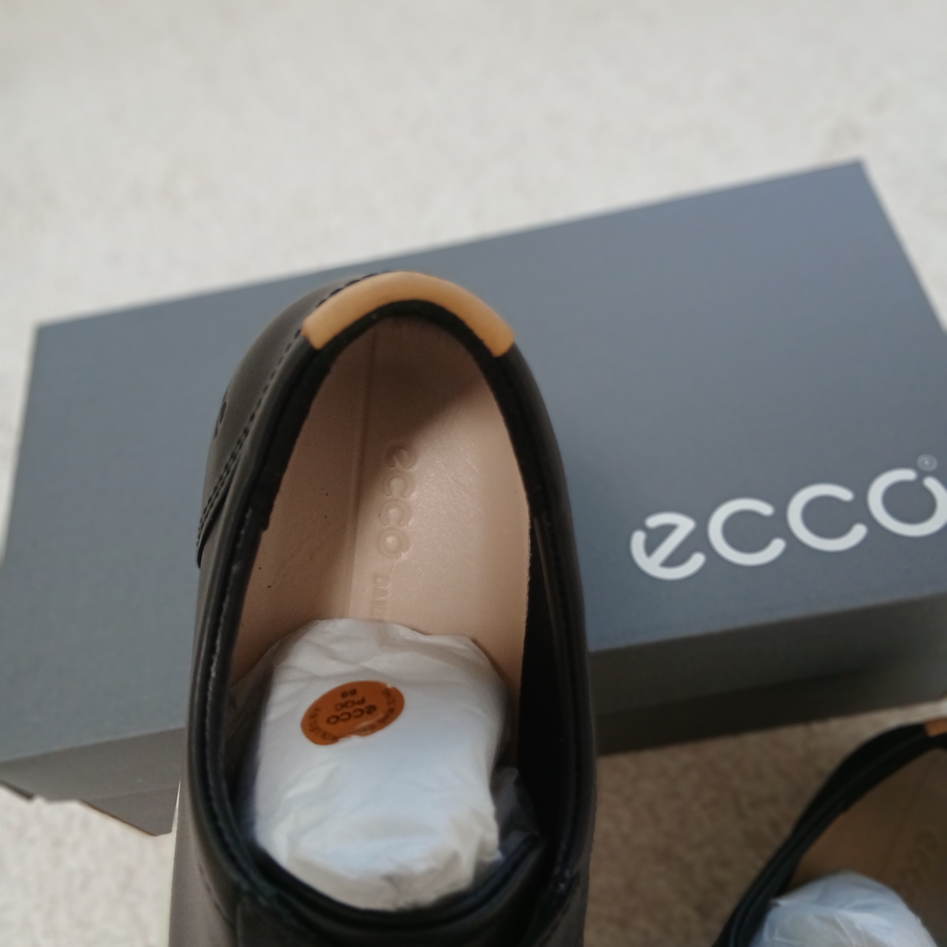 (W) Ecco Soft 7 Shoes Black 착용 스타일 - 5