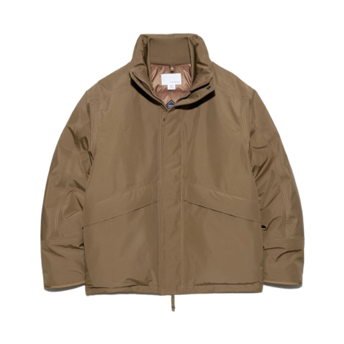 SUAF354 Nanamica Gore-Tex Short Down Jacket Wet Sand